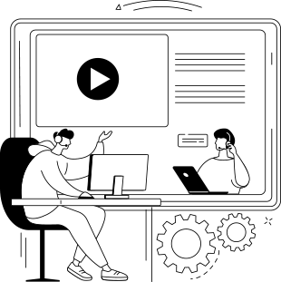 Modern IT Solutions and Technology Services Illustration